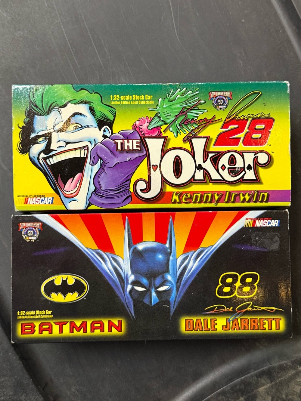 1:32 scale NASCAR set; Batman & Joker
